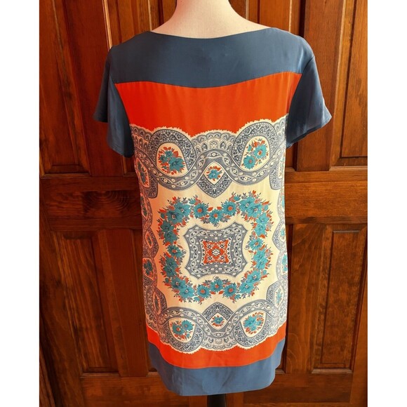 Anthropologie Meadow Rue Dress Women's Size Small 100% Silk Multi Colored Lined - Picture 5 of 10